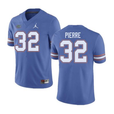 Men's Florida Gators #32 Jesiah Pierre NCAA Jordan Brand Blue Authentic Stitched College Football Jersey FUX5462EV